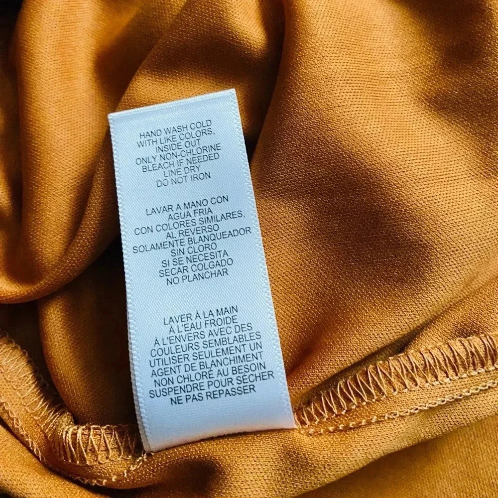 TAYLOR | Smocked Waist Brown Cottagecore Fit-And-Flare Tiered Midi Dress Size S - Picture 13 of 14